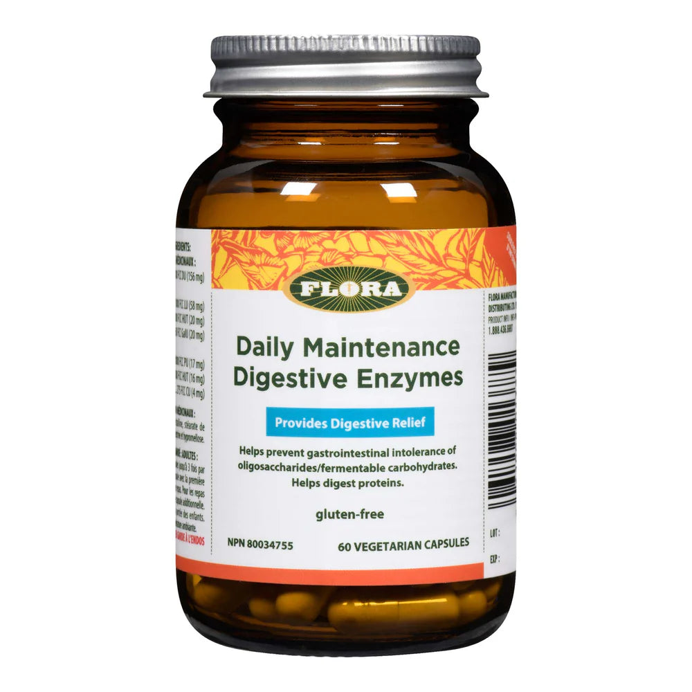 Flora - Daily Maintenance Enzyme - 60 Capsules