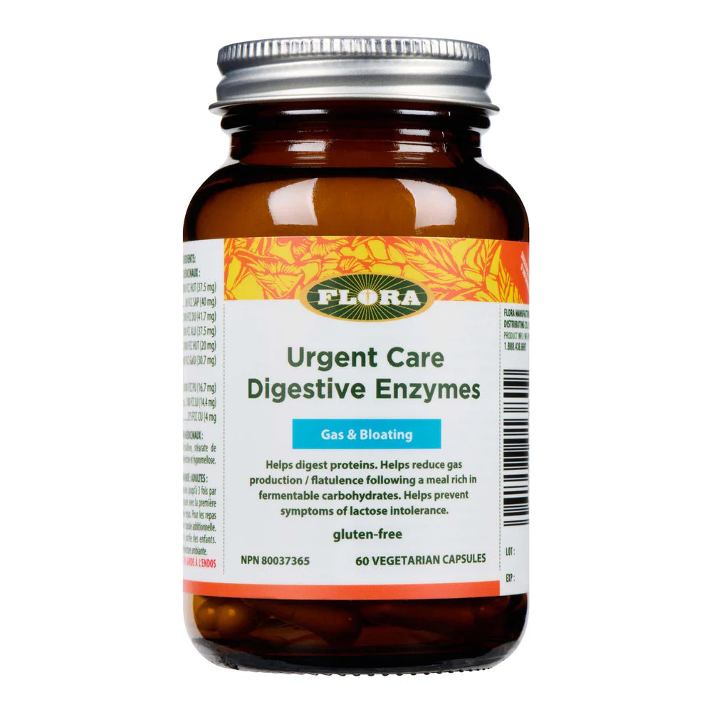 Flora - Enzyme Urgent Care - 60 Capsules