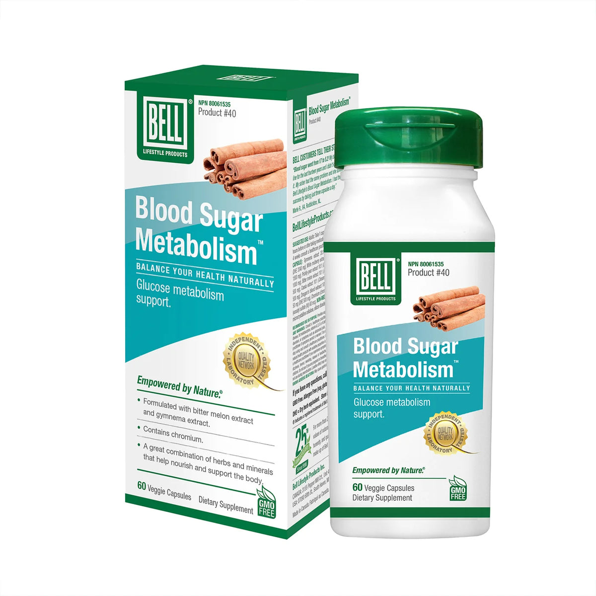 Bell - #40 Blood Sugar Metabolism - 60 Capsules