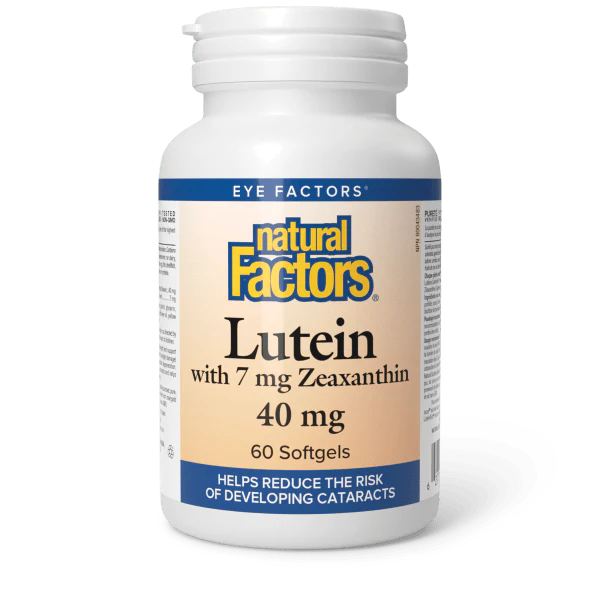 Natural Factors  - Lutein 40 mg with Zeaxanthin - 60 Softgels