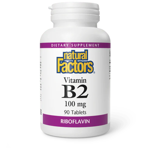 Natural Factors  - B2 Riboflavin 100mg - 90 Tablets