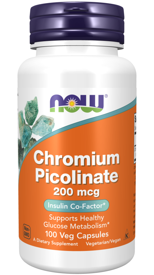 NOW - Chromium Picolinate 200 mcg - 100 Capsules
