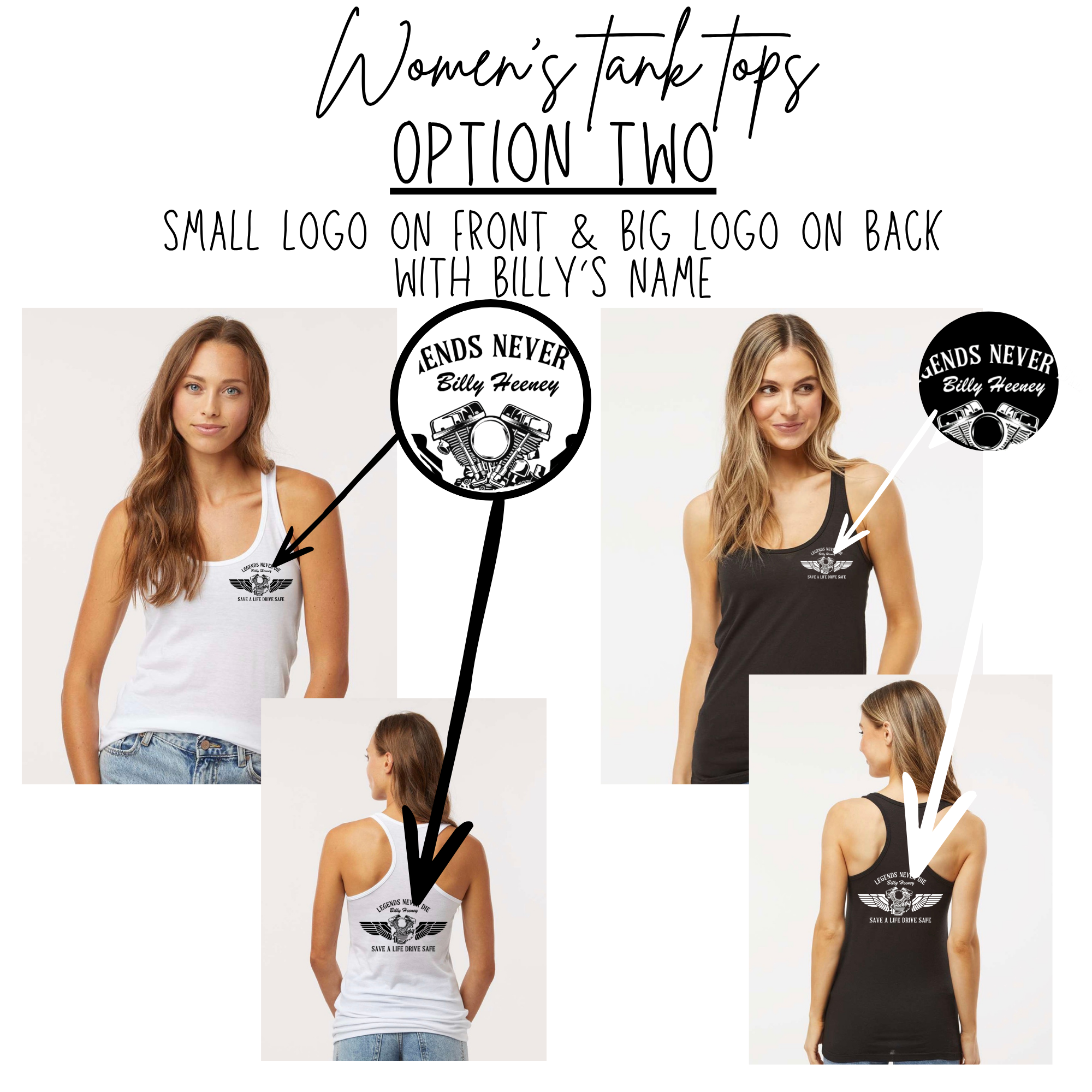 Motorcycle Awareness Event - Respect the Road - ADULT Women's Tank Top
