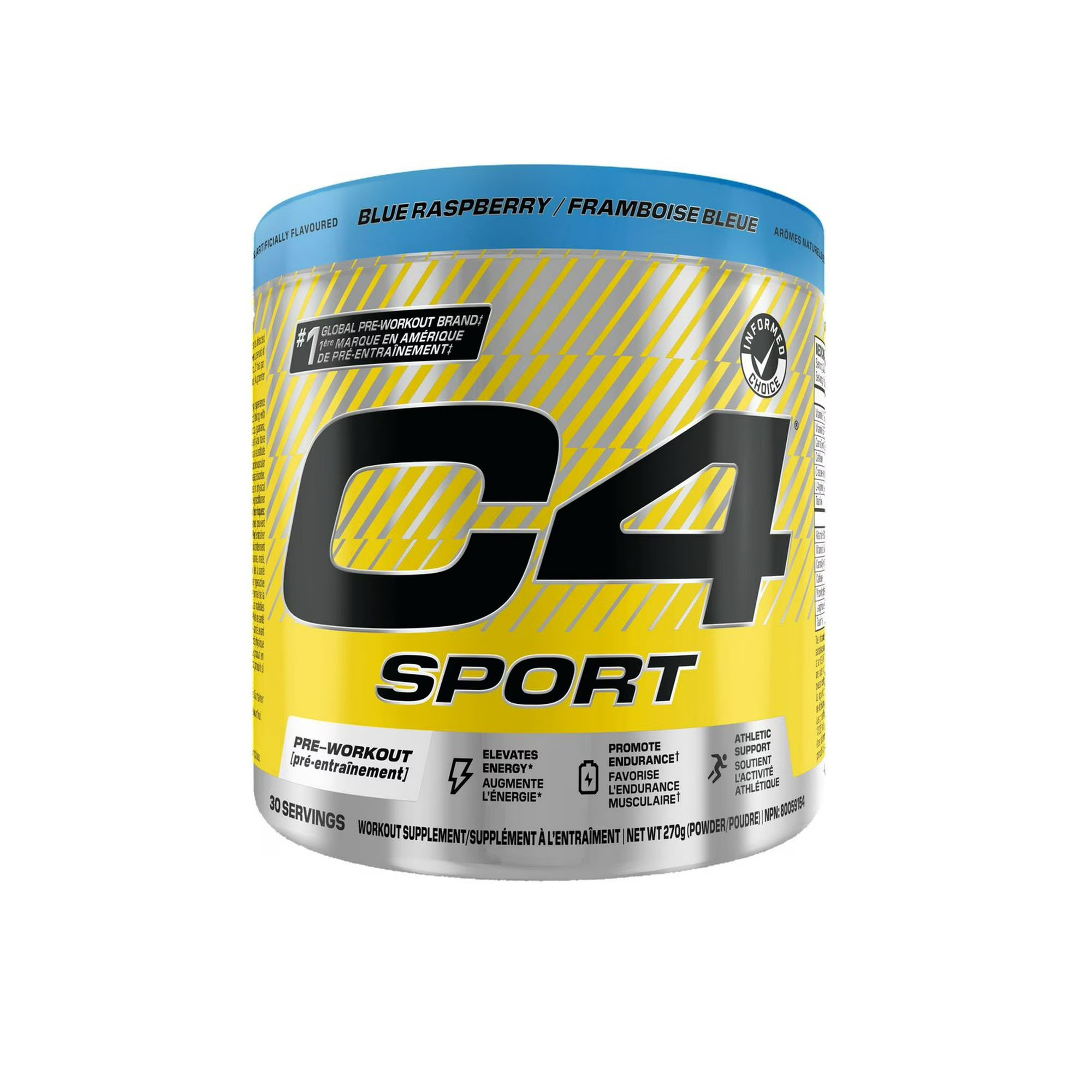 C4 Sport® Pre Workout Powder Blue Raspberry - 270g