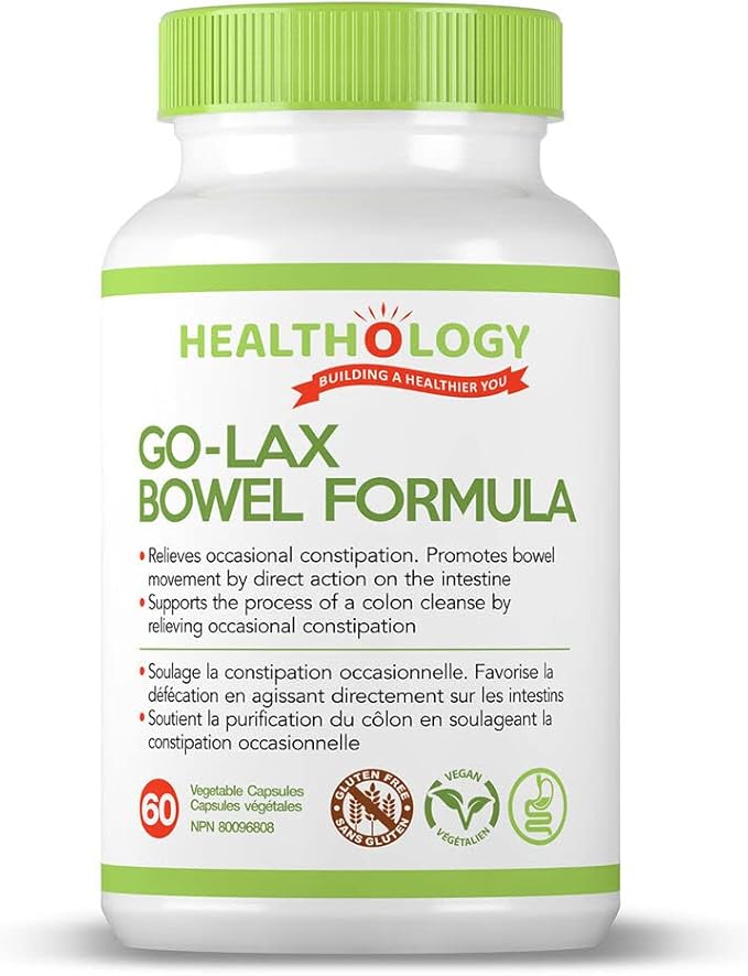 Healthology - Go-Lax Bowel Formula - 60 Capsules
