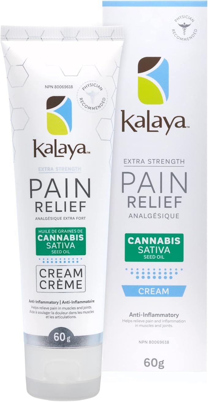 Kalaya - Extra Strength Pain Relief Cream With Cannabis Sativa Seed Oil - 60g
