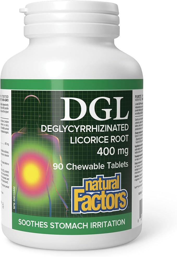 Natural Factors  - DGL Chewables Licorice root - 90 Chewables