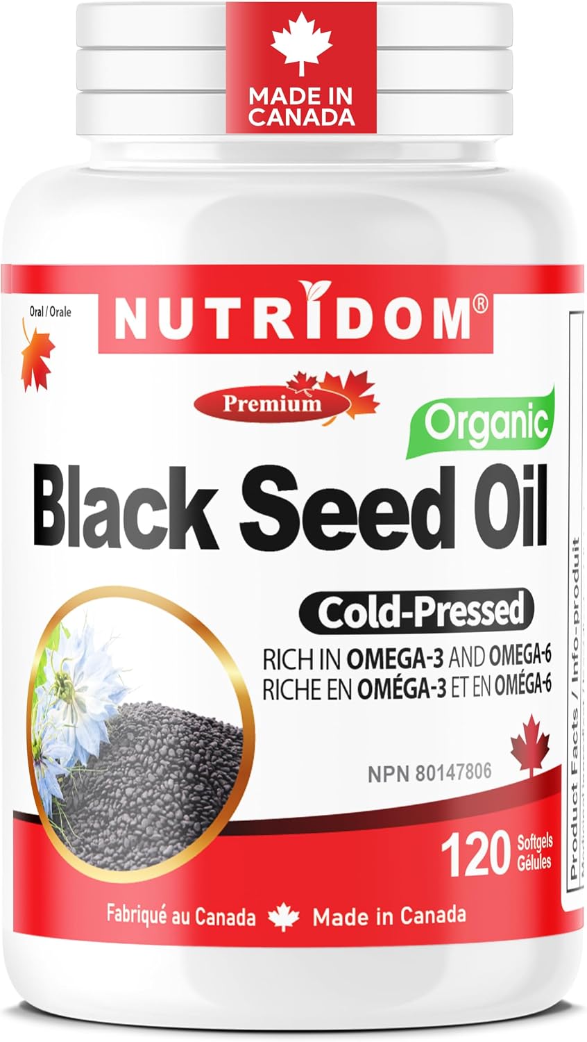Nutridom - Organic Black Seed Oil 500 mg - 120 Softgels