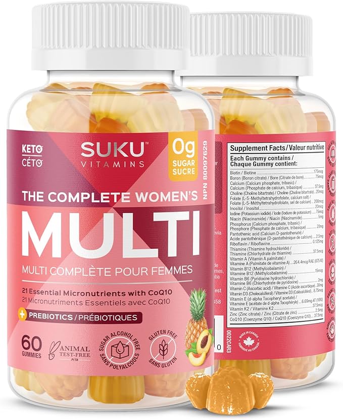 Suku Vitamins - The Complete Women's Multivitamins - 60 Gummies