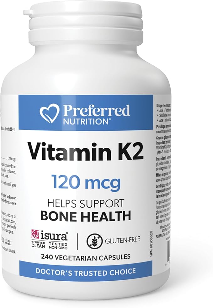 Preferred Nutrition - Vitamin K2 120mcg - 240 Capsules