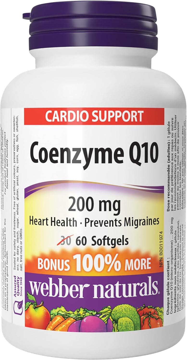 Webber Naturals - Coenzyme Q10 200 mg - 60 Softgels
