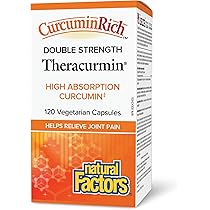 Natural Factors -Theracurmin CurcuminRich DOUBLE STRENGTH 60 mg - 120 Capsules