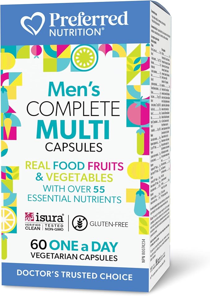 Preferred Nutrition - Men’s Complete Multi, One-A-Day - 60 Capsules
