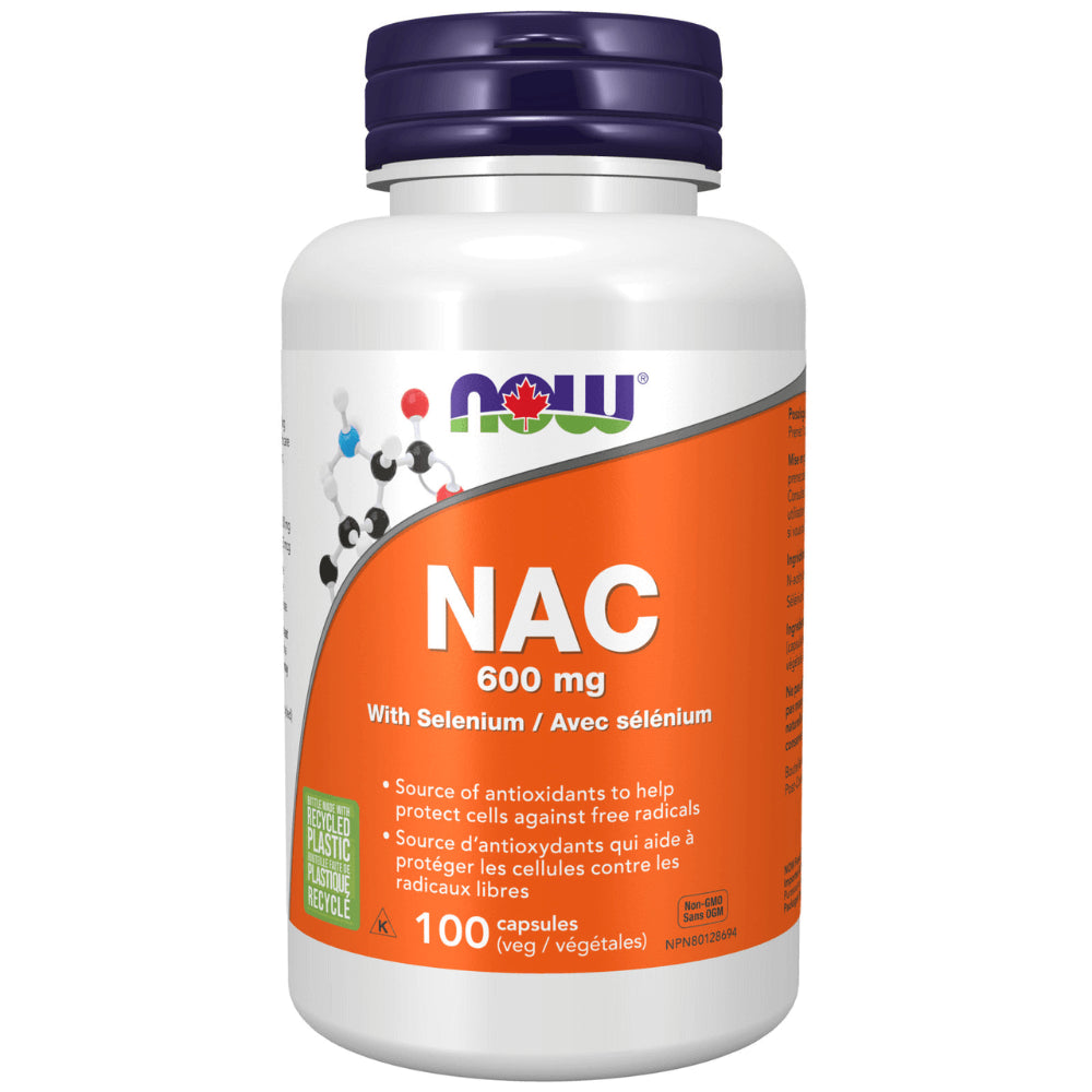NOW - NAC 600 mg Veg Capsules - 100 Capsules