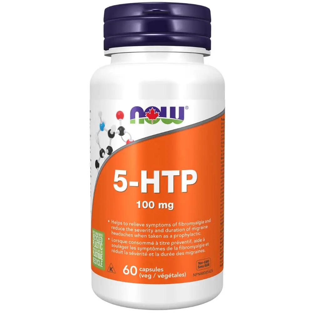 NOW - 5-HTP 100mg - 60 Capsules