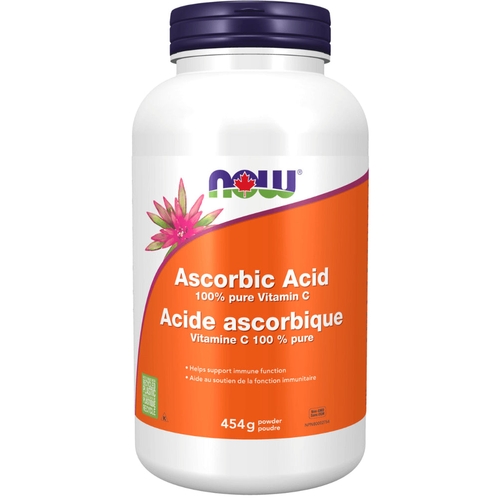 NOW - Ascorbic Acid (100% Pure Vitamin C) - 454g
