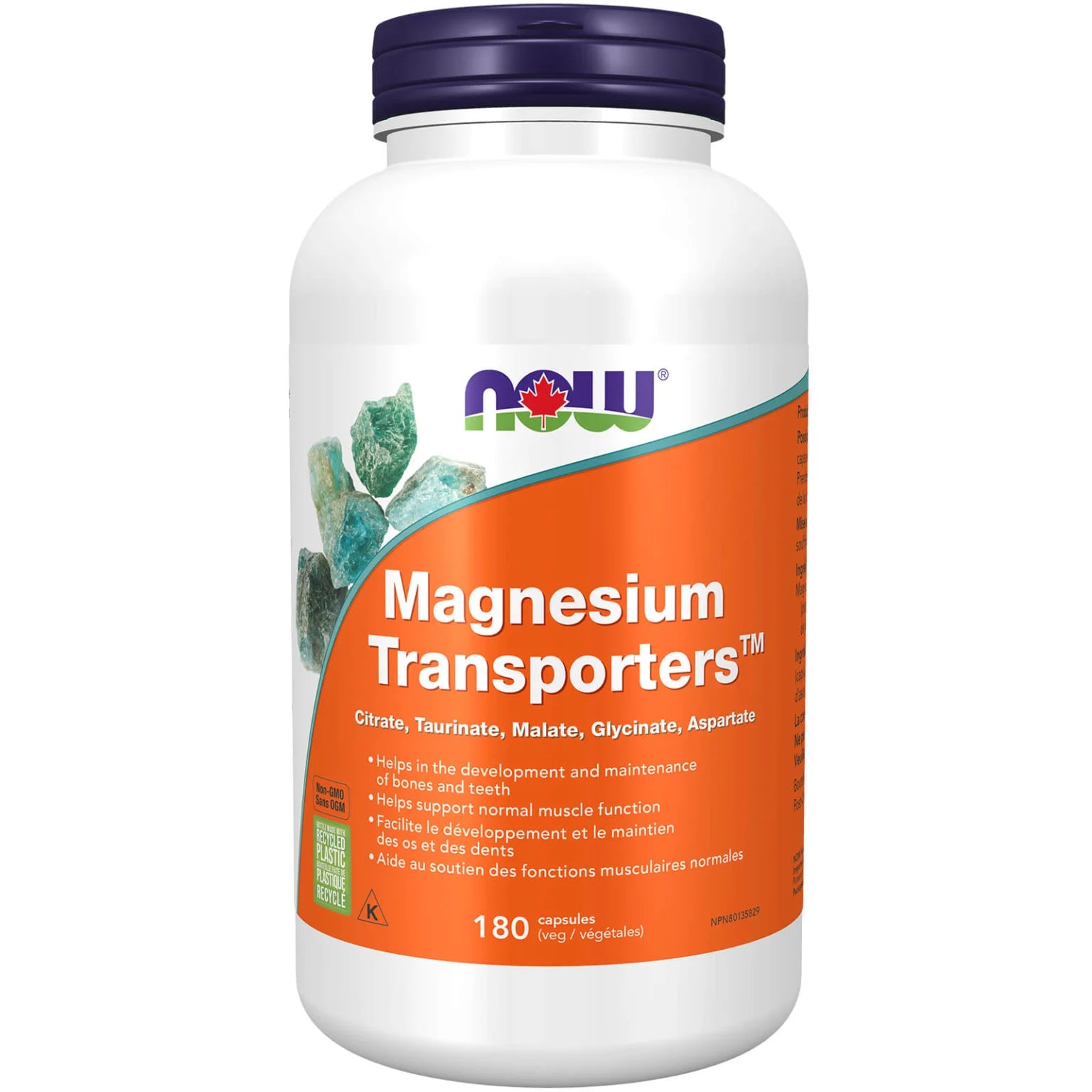 NOW - Magnesium Transporters™ Veg Capsules - 180 Capsules