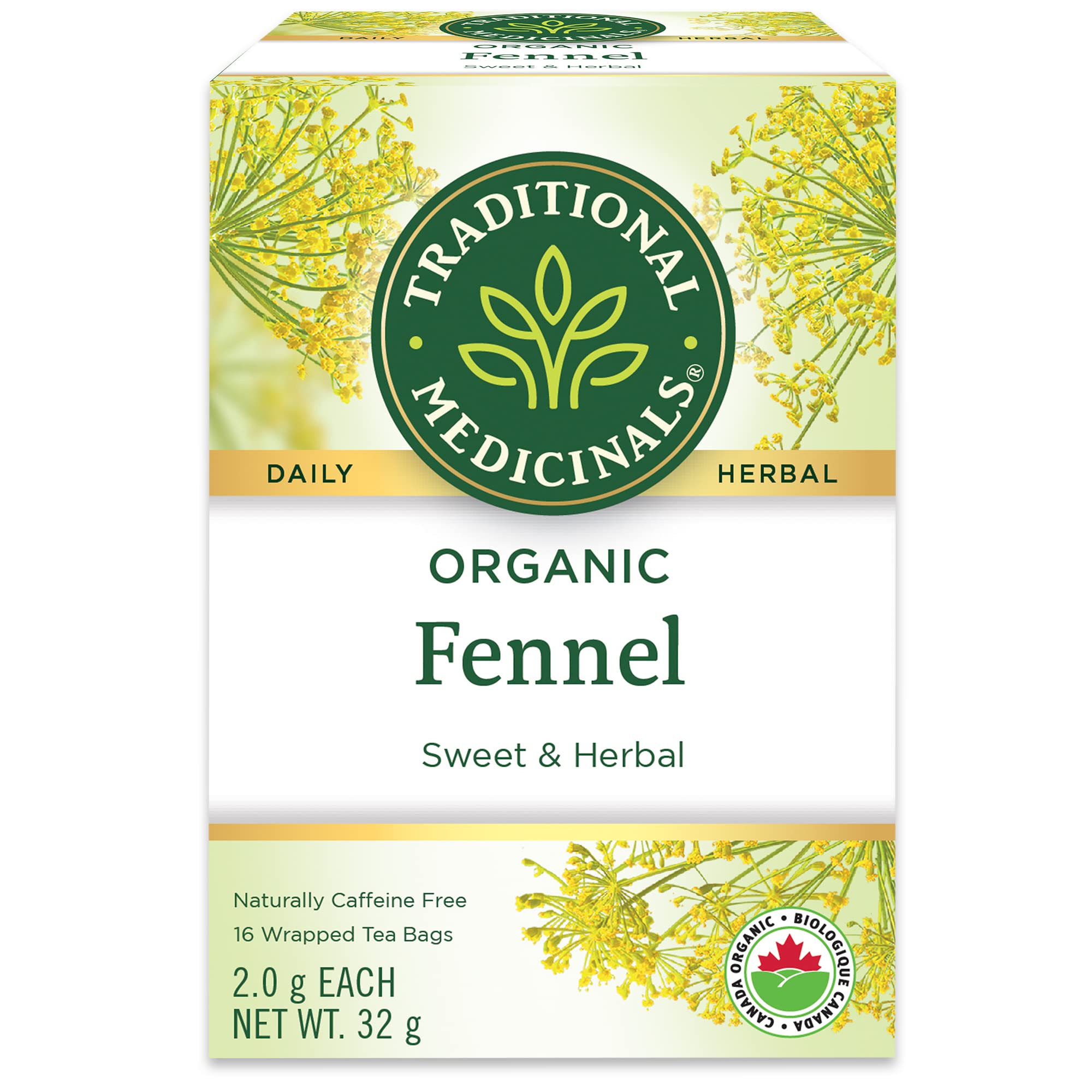 Traditional Medicinals - Organic Fennel Tea - 16 Bags