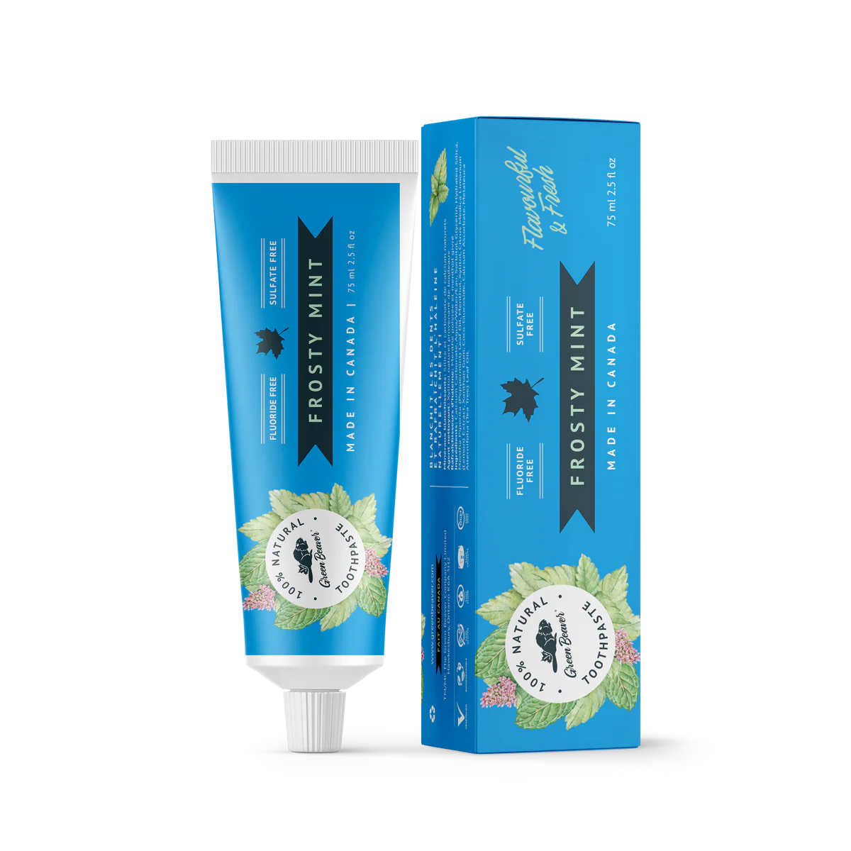 Green Beaver - Fluoride Free Toothpaste - Frosty Mint - 75ml