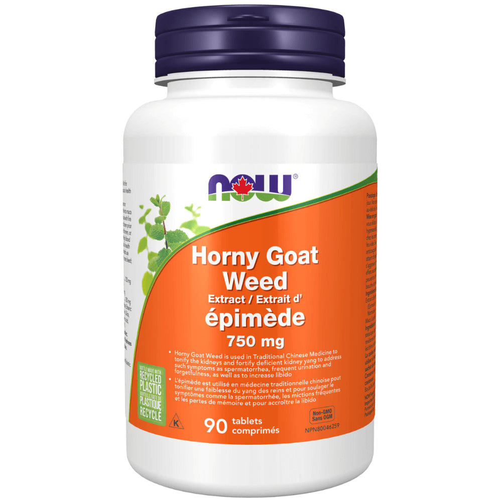 NOW Horny Goat Weed 750 mg - 90 Tablets