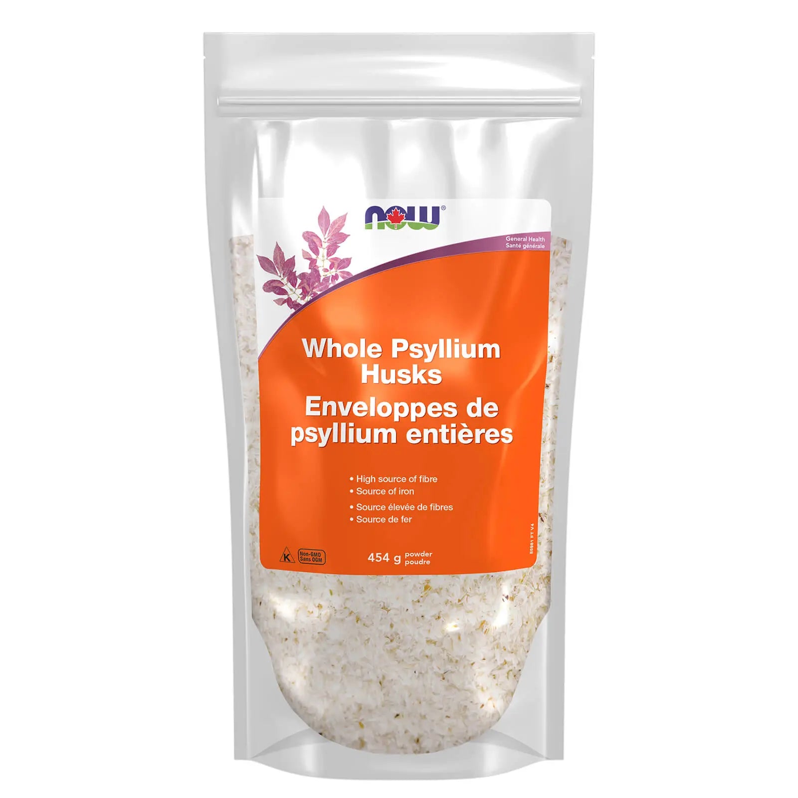 NOW - Whole Psyllium Husks Powder - 454g