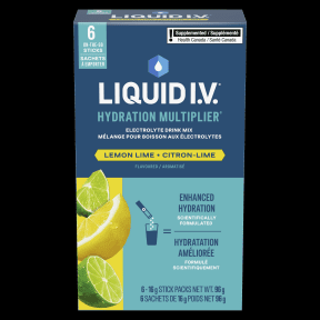 LIQUID IV - Lemon Lime Electrolytes Powder Packs - 6 Pack