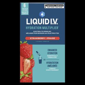 LIQUID IV - Strawberry Electrolytes Powder Packs - 6 Pack