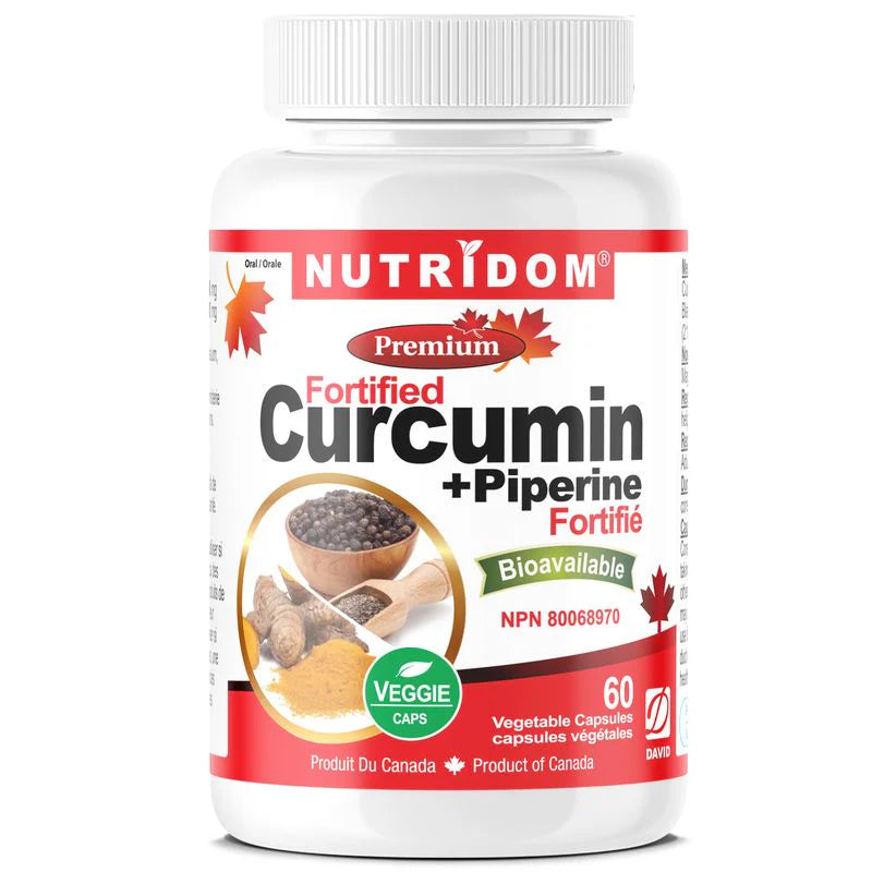 Nutridom - Turmeric Curcumin with Piperine - 60 Capsules