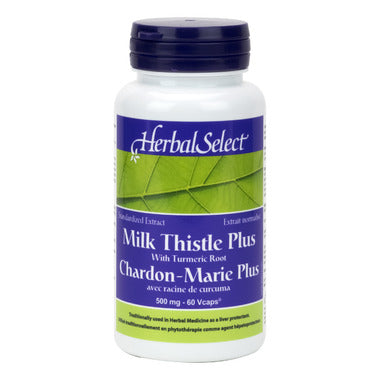 Herbal Select - Milk Thistle Plus - 500mg - 60 Capsules