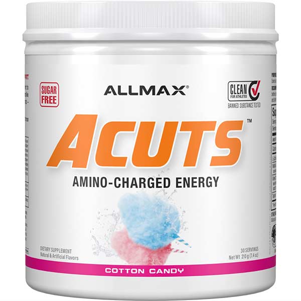 Allmax ACuts: Amino-Charged Energy Drink Powder - Cotton Candy - 252g