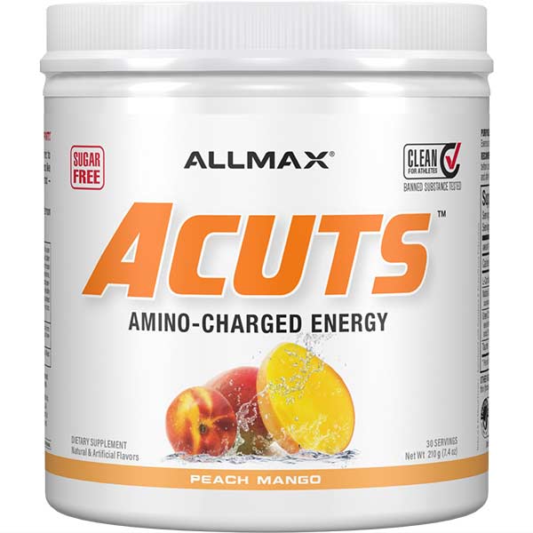 Allmax ACuts: Amino-Charged Energy Drink Powder - Peach Mango - 252g