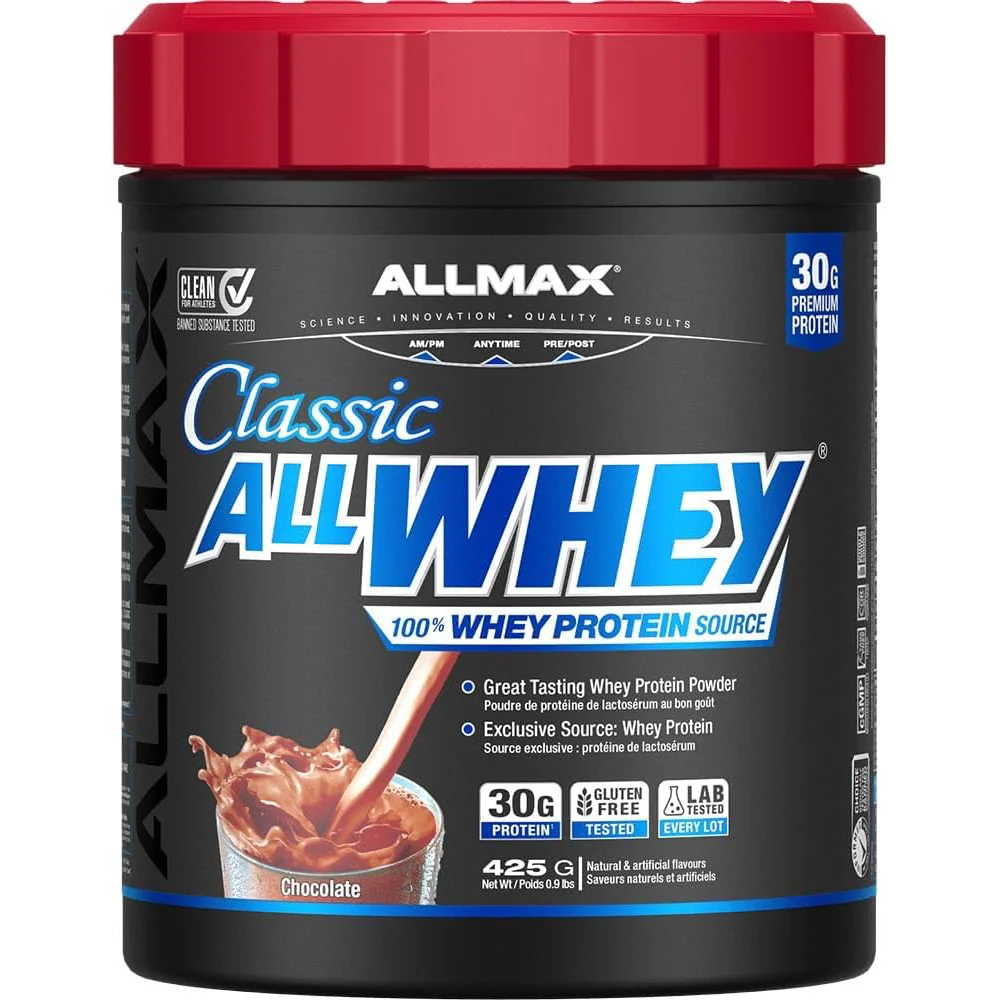 Allmax Classic AllWhey: 100% Whey Protein Powder Chocolate - 425g