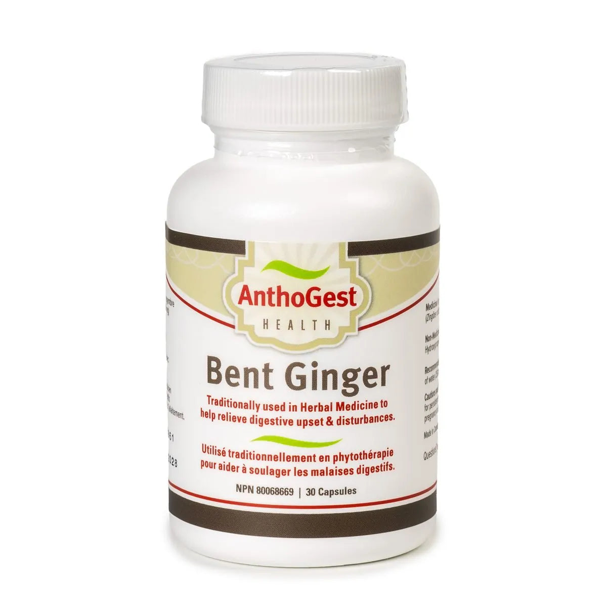 AnthoGest Health - Bent Ginger - 30 Capsules