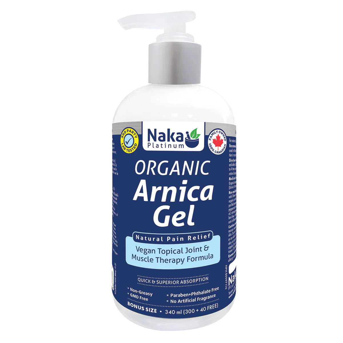 Naka Platinum - Organic Arnica Gel – 340ml