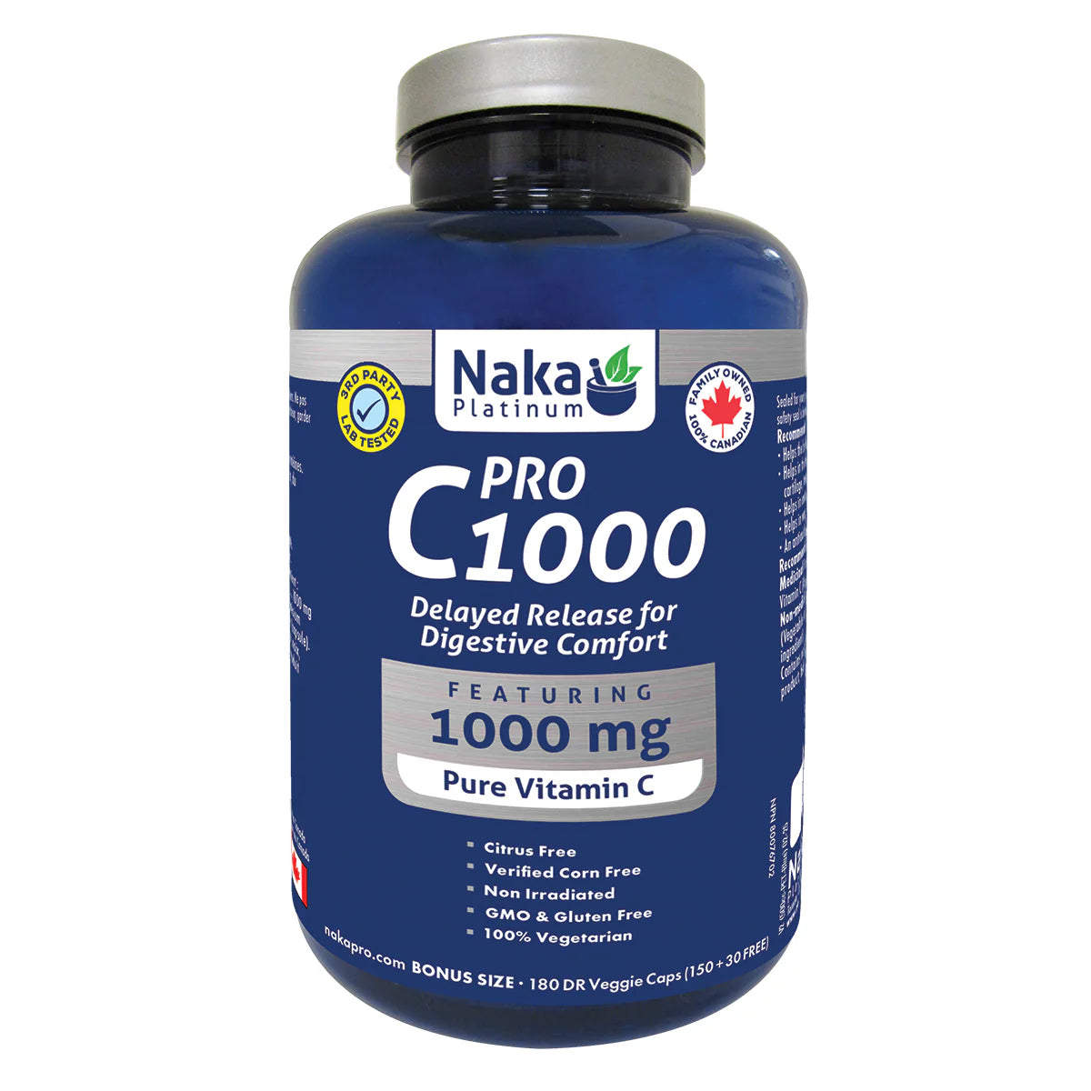 Naka - Platinum Pro Vitamin C 1000mg - 180 Caps