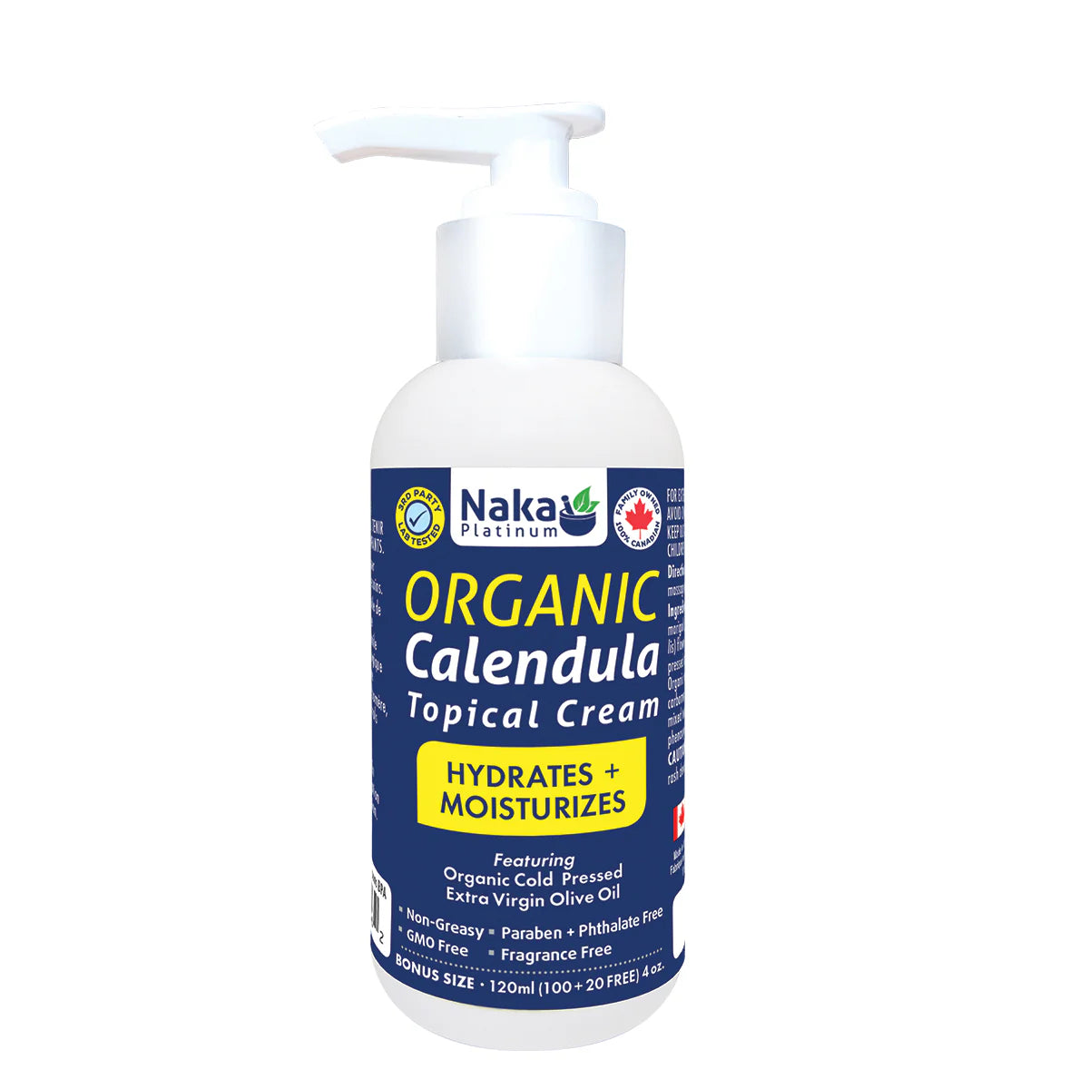 Naka Platinum - Organic Calendula Topical Cream - 120ml