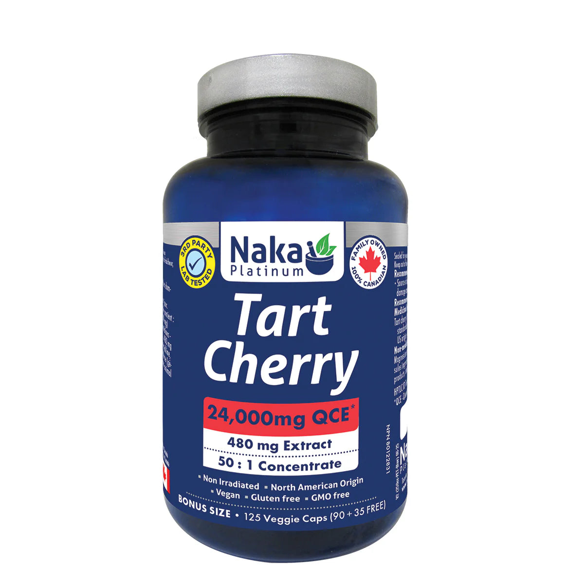 Naka - Platinum Tart Cherry - 125 Capsules