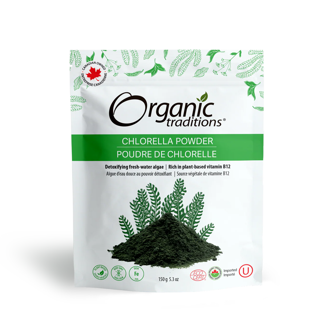 Organic Traditions - Chlorella Powder - 150 g