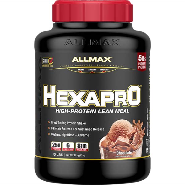 Allmax Hexapro: High Protein Lean Meal Chocolate - 5LBS