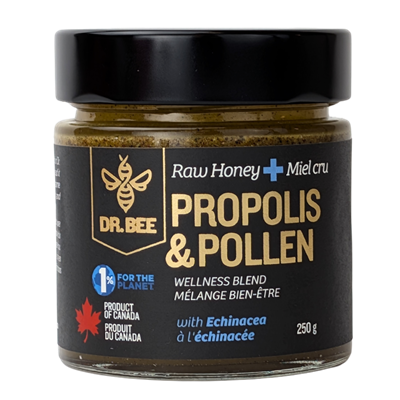 DR. BEE - Raw Honey + Propolis & Pollen - 250g