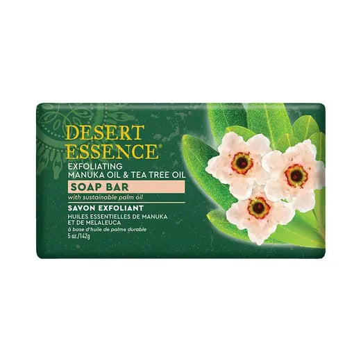 Desert Essence - Manuka Oil & Tea Tree Oil Exfoliating Body Soap  - 142g