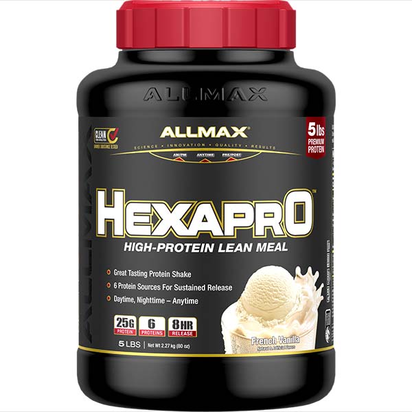 Allmax Hexapro: High Protein Lean Meal French Vanilla - 5LBS