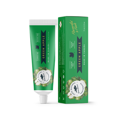 Green Beaver - Fluoride Free Toothpaste - Green Apple - 75ml