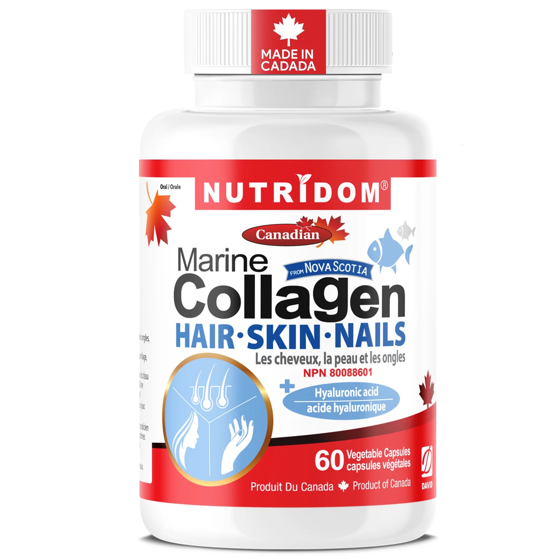 Nutridom Marine Collagen Peptides Capsules - 600mg 60 capsules