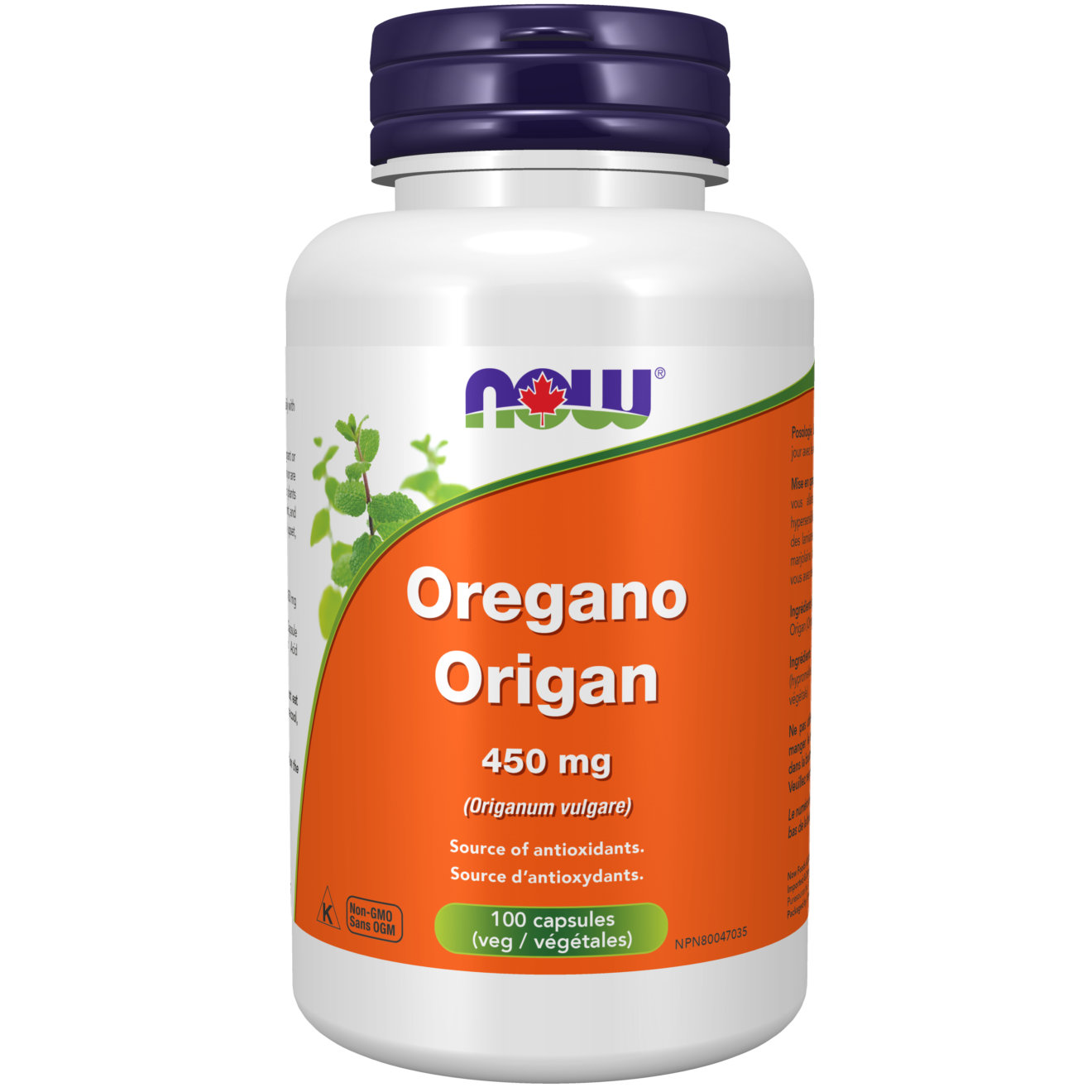 NOW - Oregano 450 mg Capsules - 100 Capsules