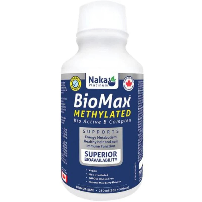 Naka Platinum - BIOMAX METHYLATED B COMPLEX - 250ml
