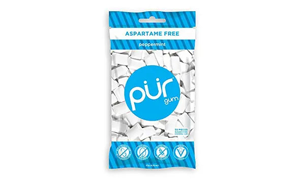 Pur Gum - Peppermint Gum (Aspartame Free) - 77g