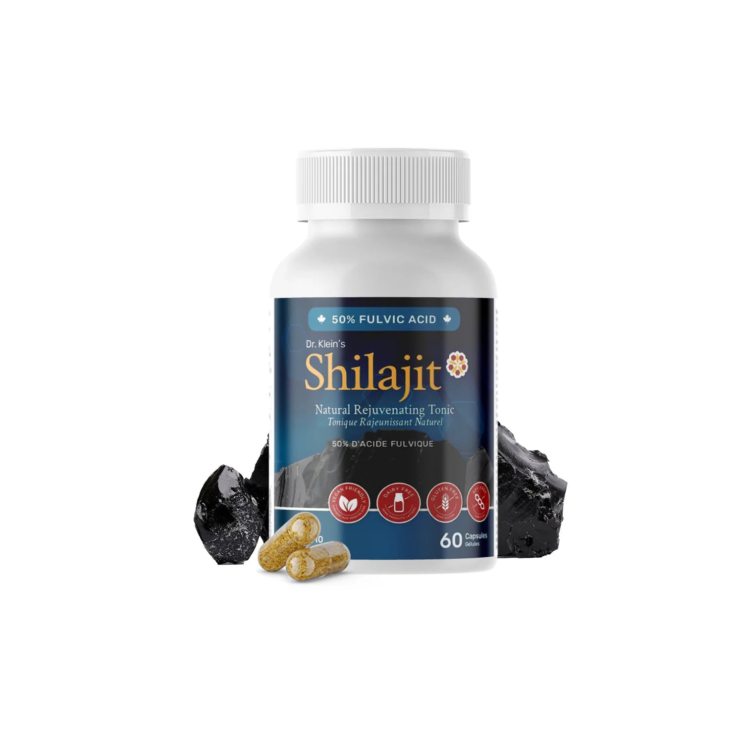 Dr. Klein's - Shilajit 250mg Capsules - 60 Capsules