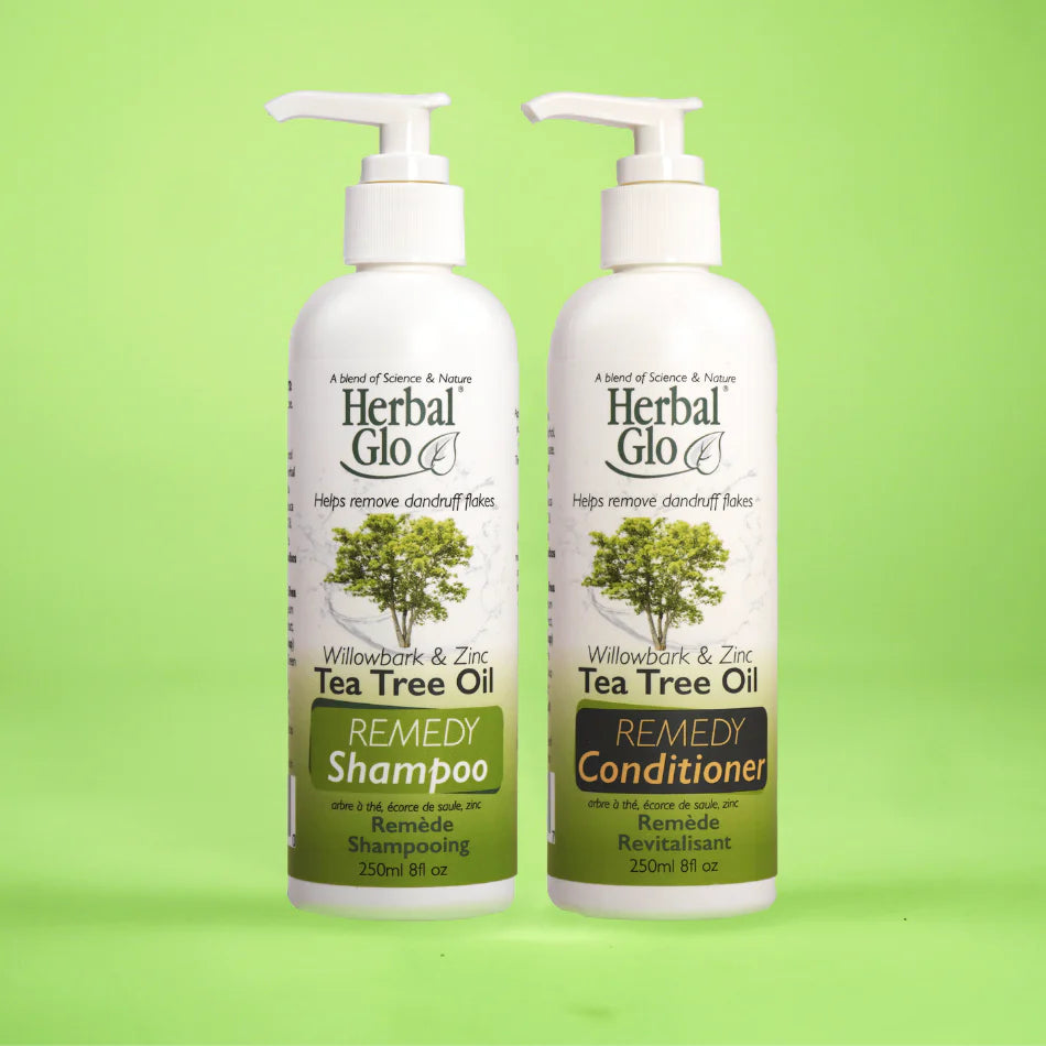 Herbal Glo - Tea Tree Oil Remedy Shampoo & Conditioner Value Pack - 250ml x2