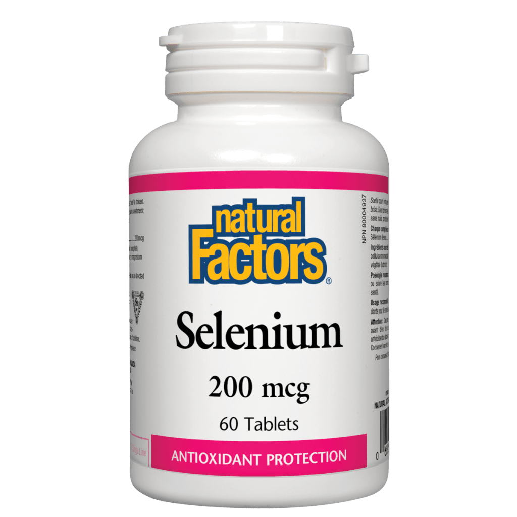 Natural Factors - Selenium 200 mcg Tablets - 60 Tablets
